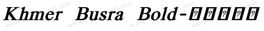 Khmer Busra Bold字体转换